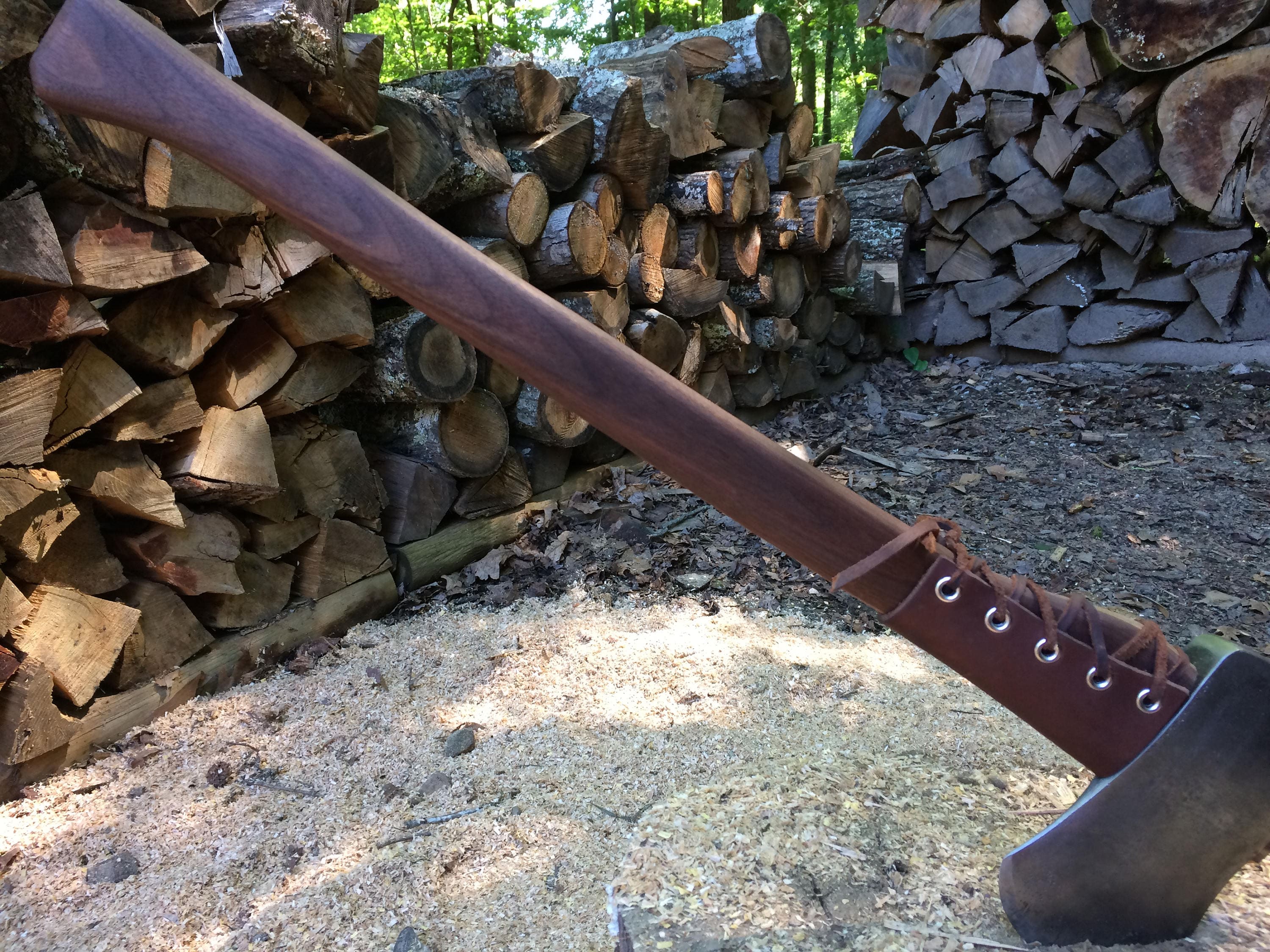 Axe Collar Guard Leather Ax Haft Handle Protector Etsy