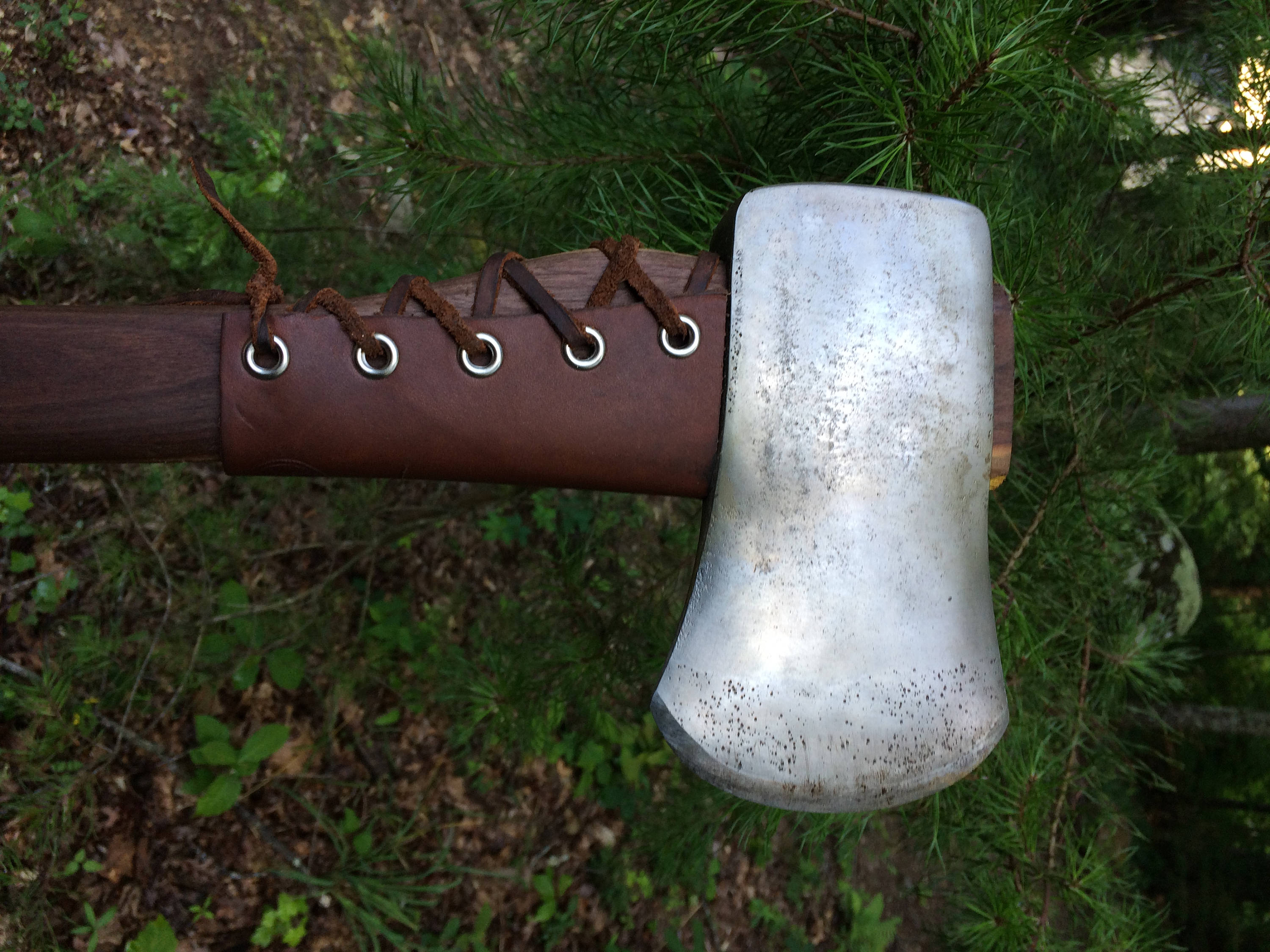 Axe Collar Guard Leather Ax Haft Handle Protector Etsy