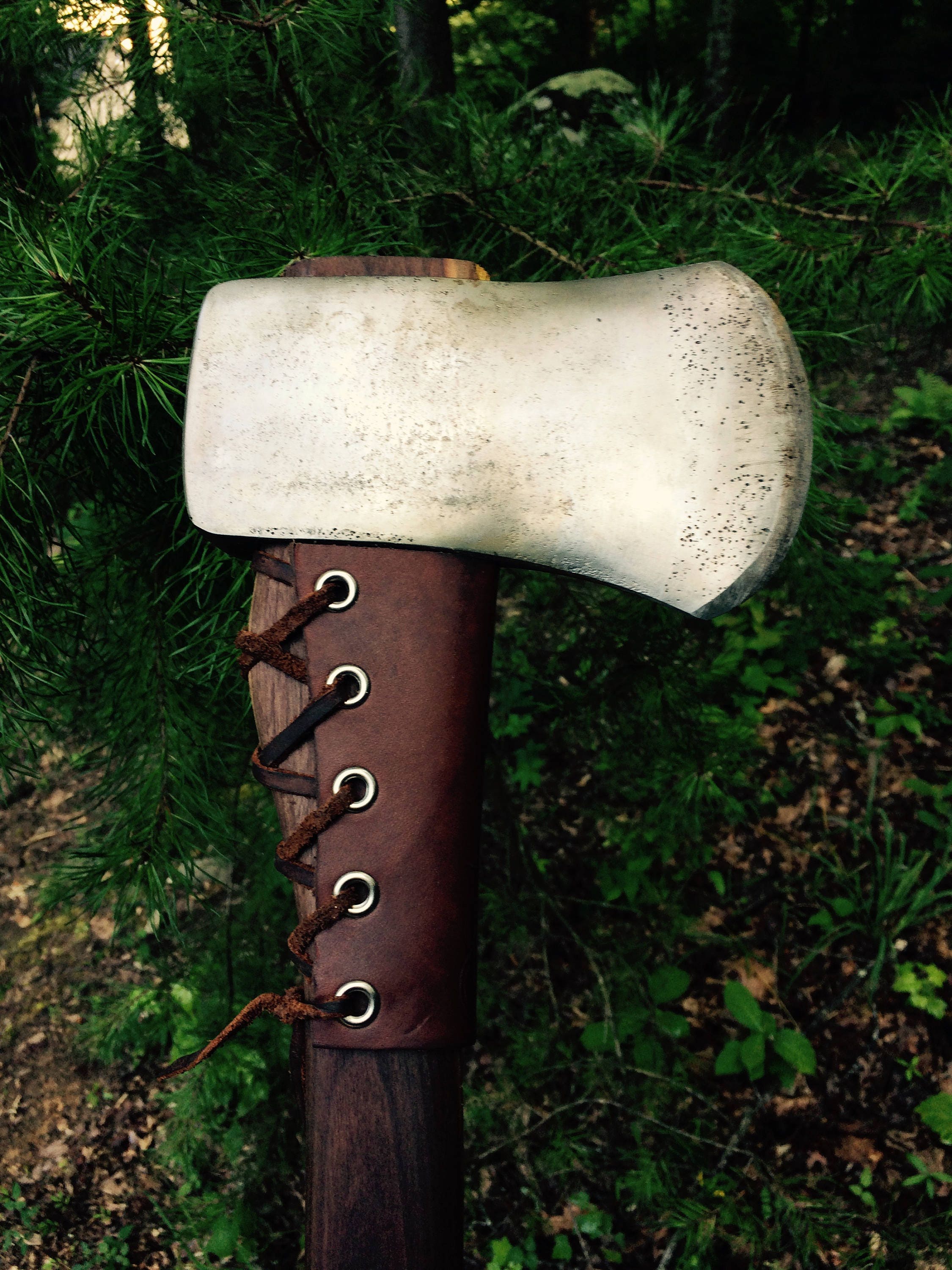 Axe Collar Guard Leather Ax Haft Handle Protector Etsy
