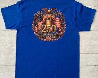 250th Anniversary Eagle Liberty Bell T-Shirt: Patriotic USA Pride Tee