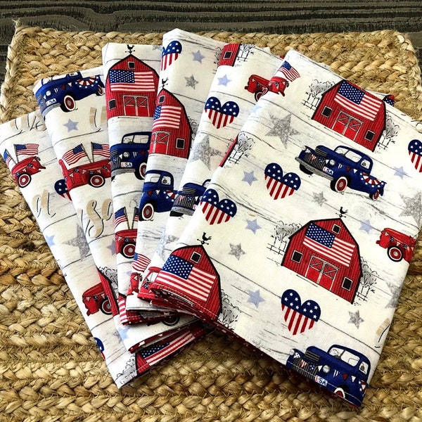 4th of July Napkins Etsy