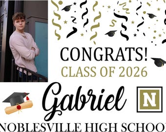 Custom Signs: Personalized Graduation Banners T-shirts Heat Transfers Hats Paddle Sign Fan