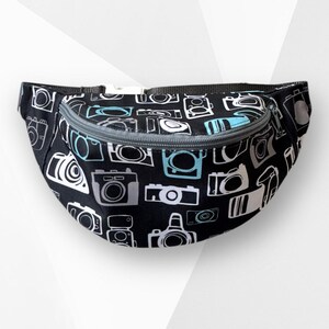 Riñonera para cámaras, Riñonera gris para festivales, Riñonera para paseos, Riñonera de viaje, Riñonera, Bolsa de vacaciones, Riñonera para fotos