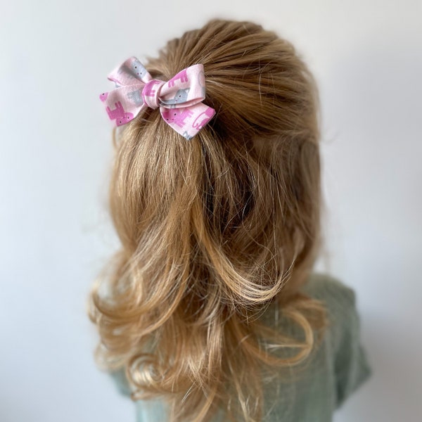 Pince à cheveux à nœud pour chats, pince à nœud pour chaton, nœud gris rose pour les filles, nœud en coton, nœud attaché à la main, jolie petite fille à nœud, idée cadeau pour les amoureux des animaux de compagnie pour les filles