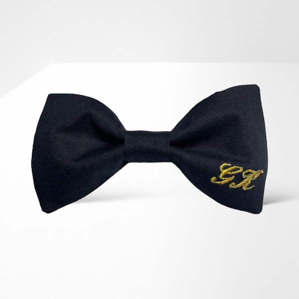 monogrammed bow tie