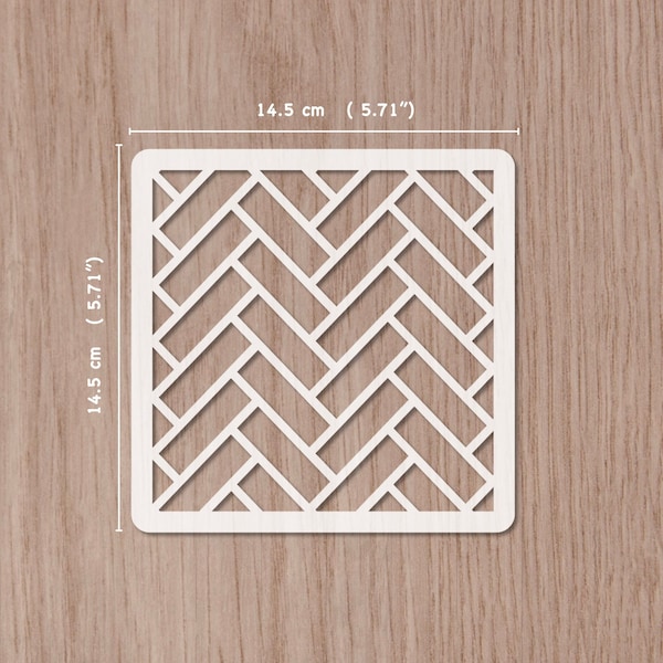 Herringbone Floor Stencil - Etsy