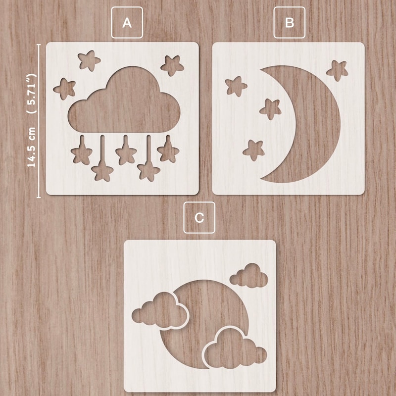 Cloud Wall Stencil - Etsy