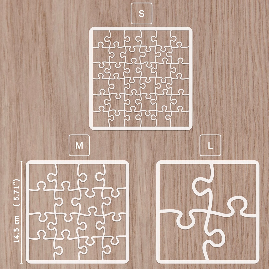 Jigsaw Puzzle Stencil, Reusable Stencil, Plastic Stencil, 6 X 6, 14.5