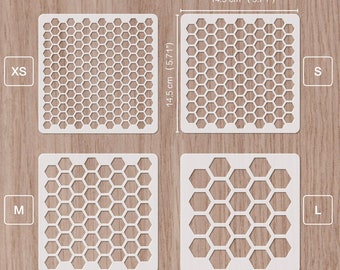 honeycomb stencil hexagon stencil