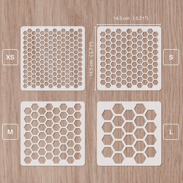 honeycomb stencil hexagon stencil