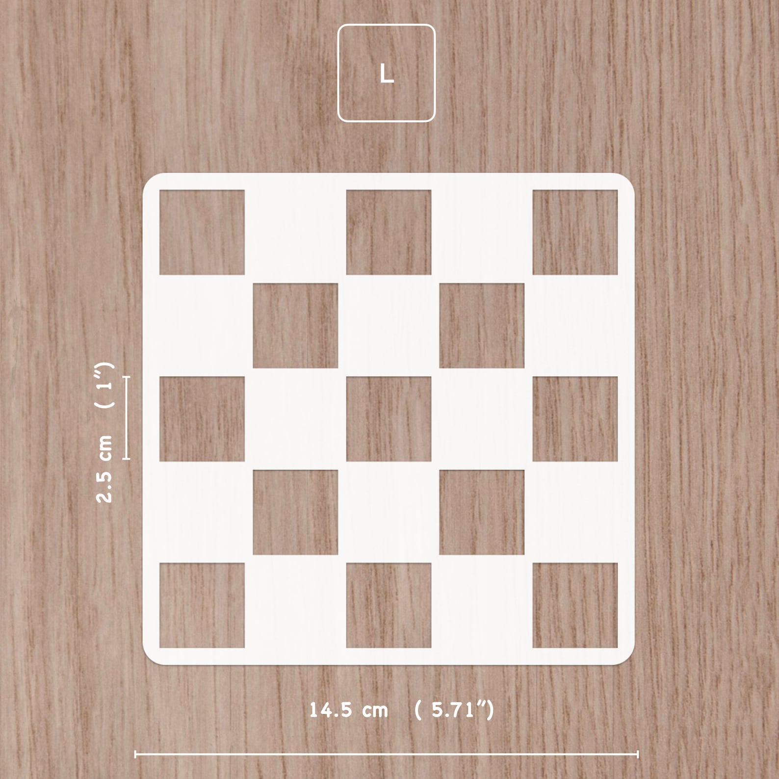 Chess board checkers stencil 14.5 cm squares stencil - Etsy France