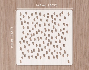Drawn sprinkles  stencil, seamless pattern