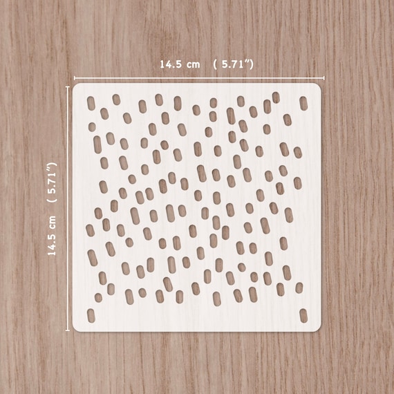 Drawn sprinkles  stencil, seamless pattern