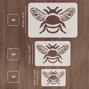 Bumblebee bee wall stencil