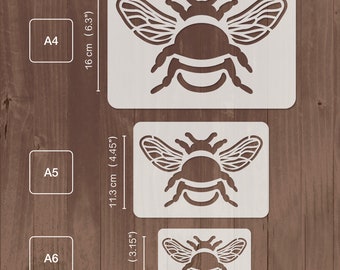 Bumblebee bee wall stencil