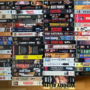 Vintage VHS VCR Video Tapes - 1980s, 1990s, & 2000s!
