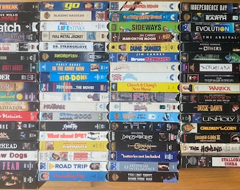 Vintage VHS VCR Video Tapes Cult Horror Sci Fi Action Comedy 80’s 90’s 00’s Movies TESTED!