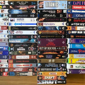 Vintage VHS VCR Video Tapes - 1980’s, 1990’s, & 2000s!
