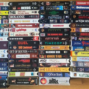 Vintage VHS VCR Video Tapes - 1980’s, 1990’s, & 2000s!