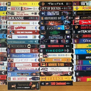 Vintage VHS VCR Video Tapes - 1980’s, 1990’s, & 2000s!