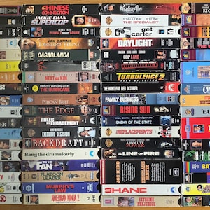 Vintage VHS VCR Video Tapes - 1980s, 1990s, & 2000s!