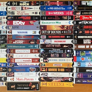 Vintage VHS VCR Video Tapes - 1980’s, 1990’s, & 2000s!