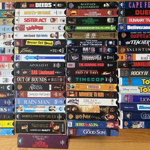 Vintage VHS VCR Video Tapes - 1980’s, 1990’s, & 2000s!