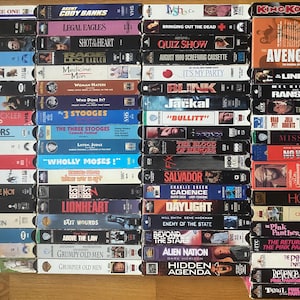 Vintage VHS VCR Video Tapes - 1980’s, 1990’s, & 2000s!