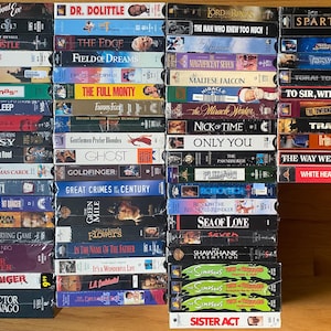 Vintage SEALED VHS VCR Video Tapes! 1980’s, 1990’s, 2000’s