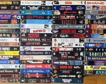 Vintage VHS VCR Video Tapes - 1980s, 1990s, & 2000s!