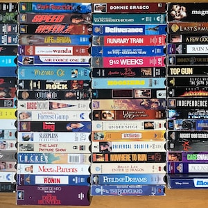 Vintage VHS VCR Video Tapes - 1980’s, 1990’s, & 2000s!