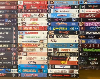 Vintage VHS VCR Video Tapes - 1980’s, 1990’s, & 2000s!
