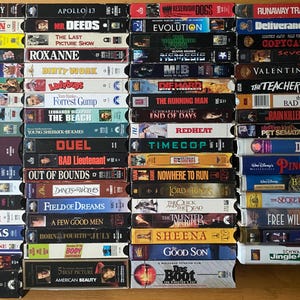 Vintage VHS VCR Video Tapes - 1980’s, 1990’s, & 2000s!