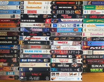 Vintage VHS Cassette Tapes - 1980s, 1990s, & 2000s!