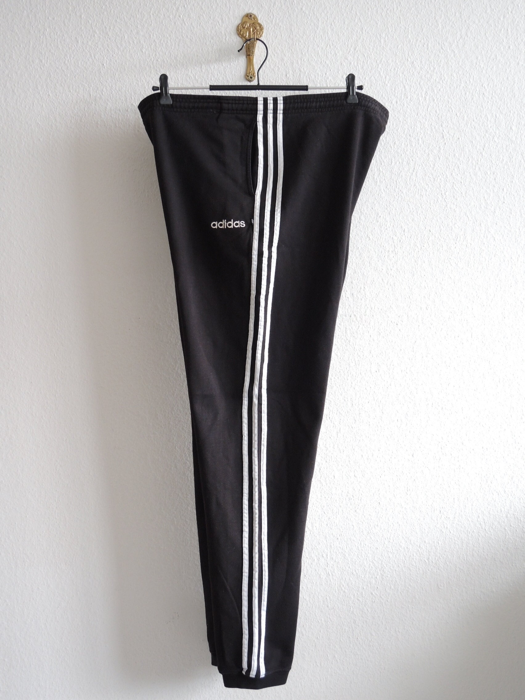 Adidas Track Pants 90s Gym Jogging Running Blue Striped Track Suit Warm Up  Athletic Sports Vintage Retro Baggy Warmup Small