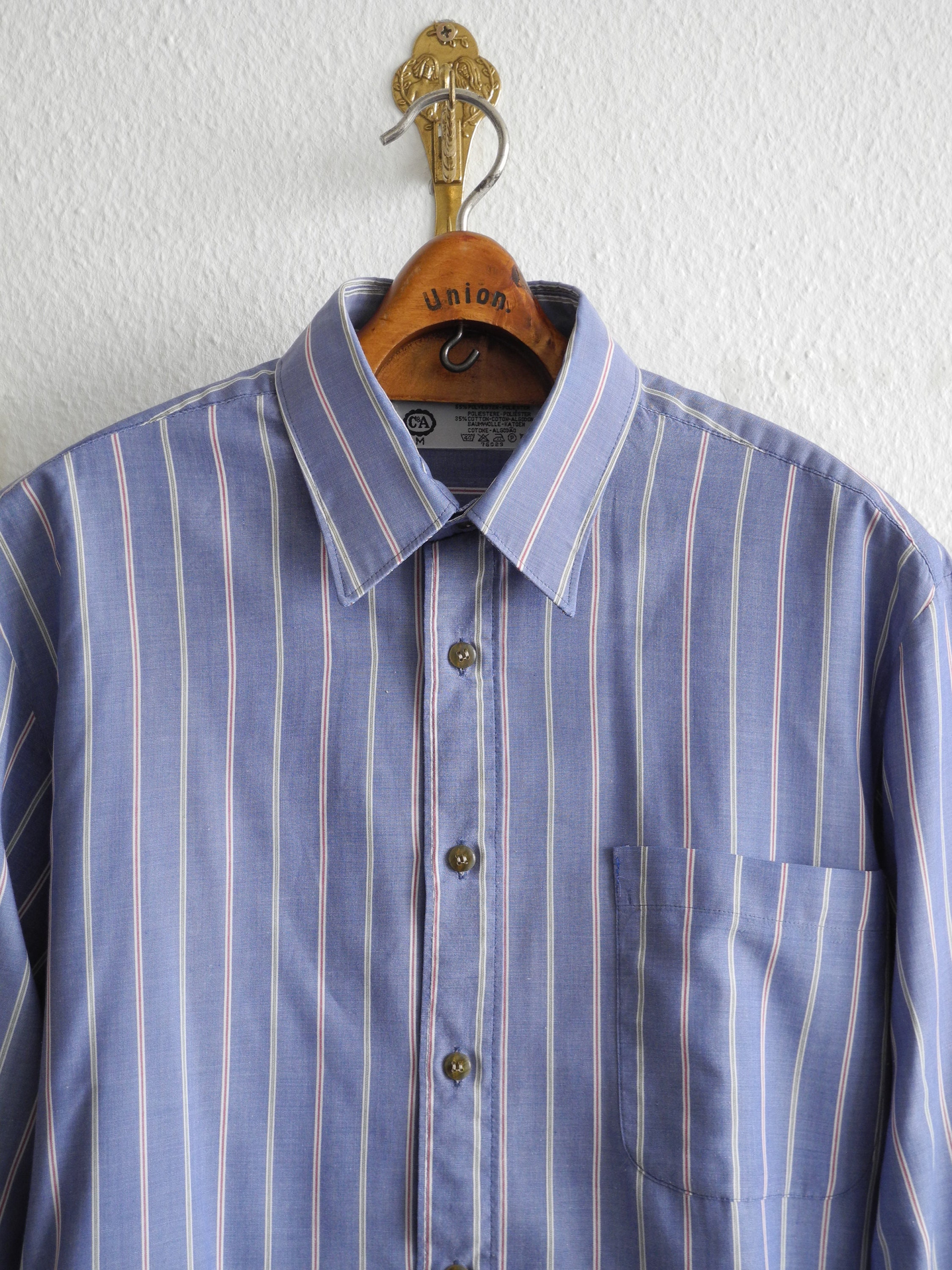 C\u0026A Striped Shirt M/L Blue Red Green 