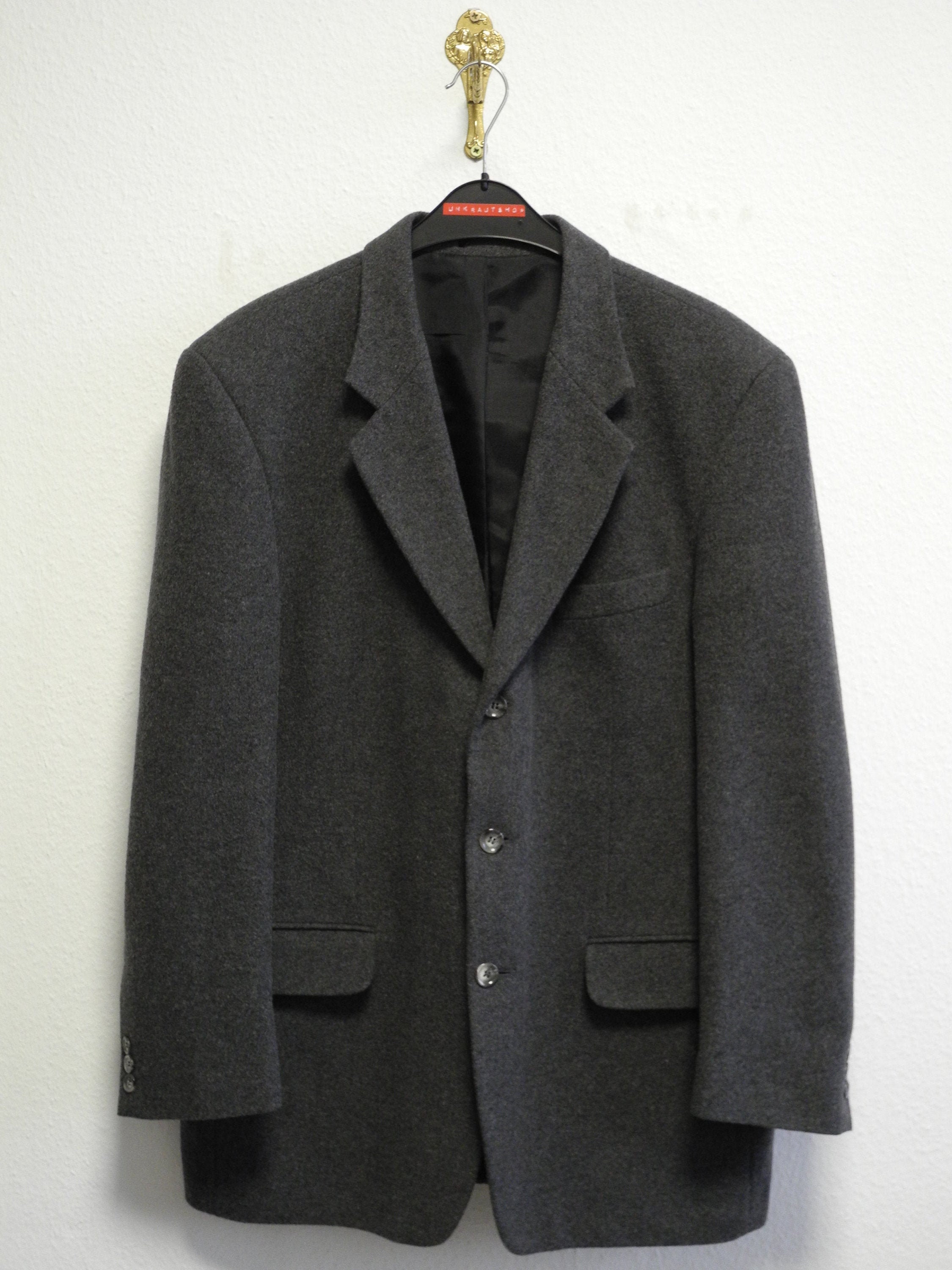 Henry Morell 90s Vintage Cuddly Jacket L/XL Gray Wool Cashmere - Etsy