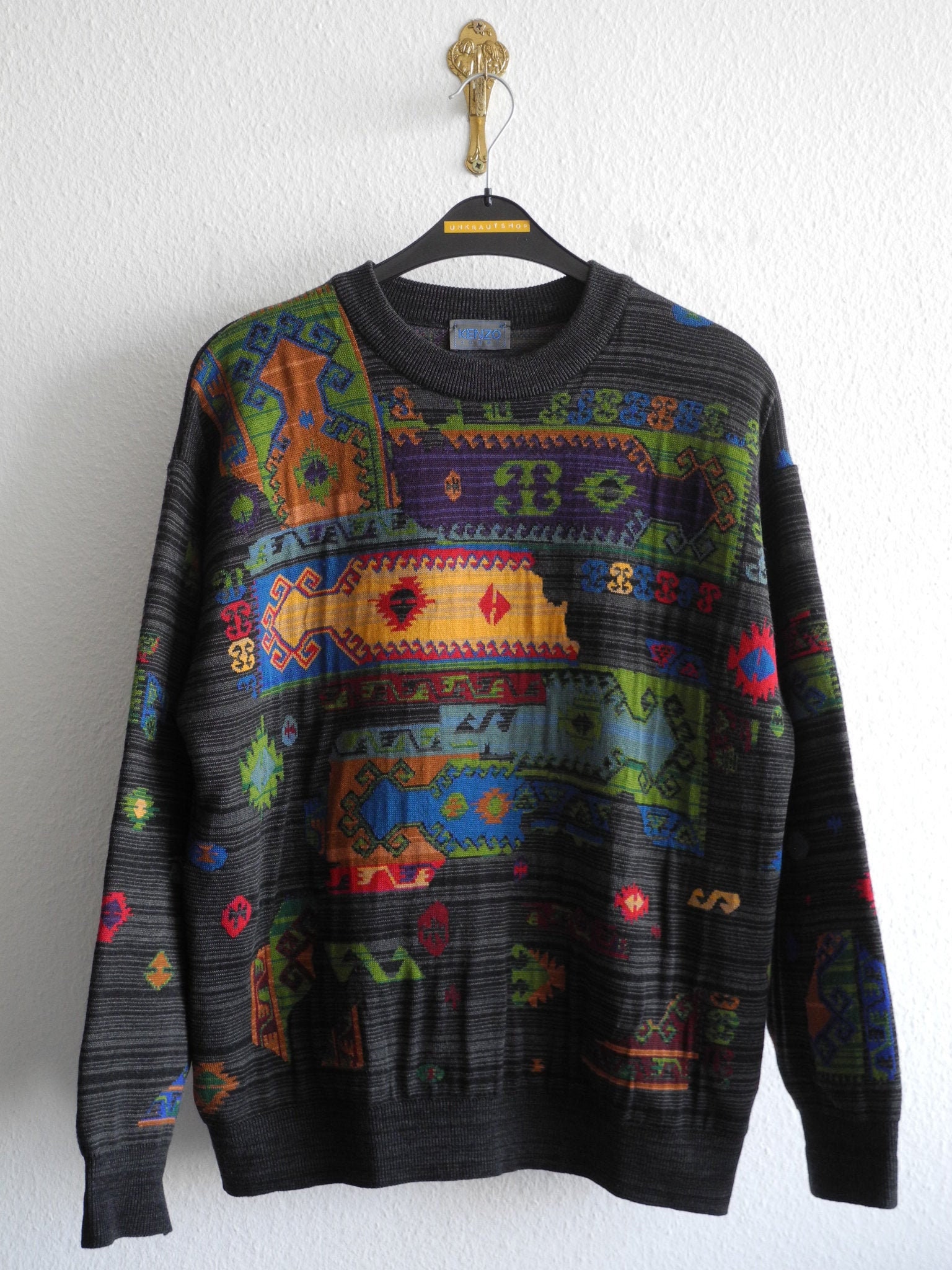 80s-90s KENZO HOMME Back Logo Sweatshirt