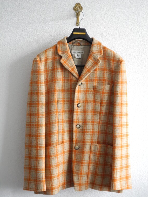 Dries Van Noten Jacket M/L Grey Orange 