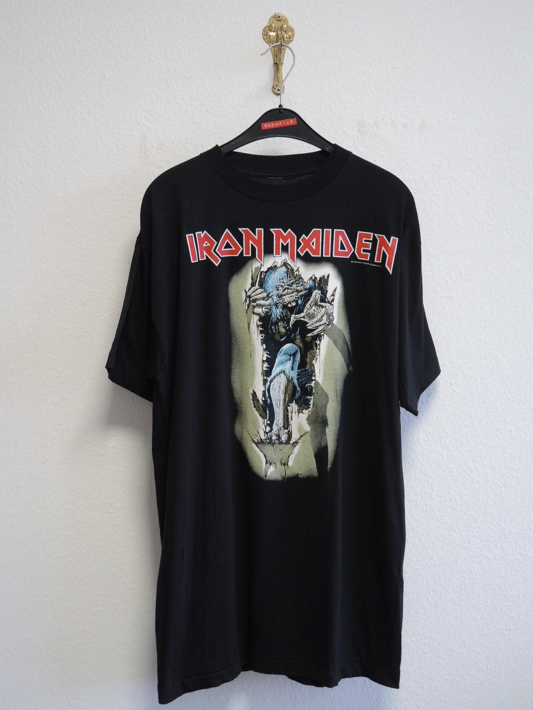 Iron Maiden 1988 Vintage T-shirt L/XL Black Single Stitch - Etsy