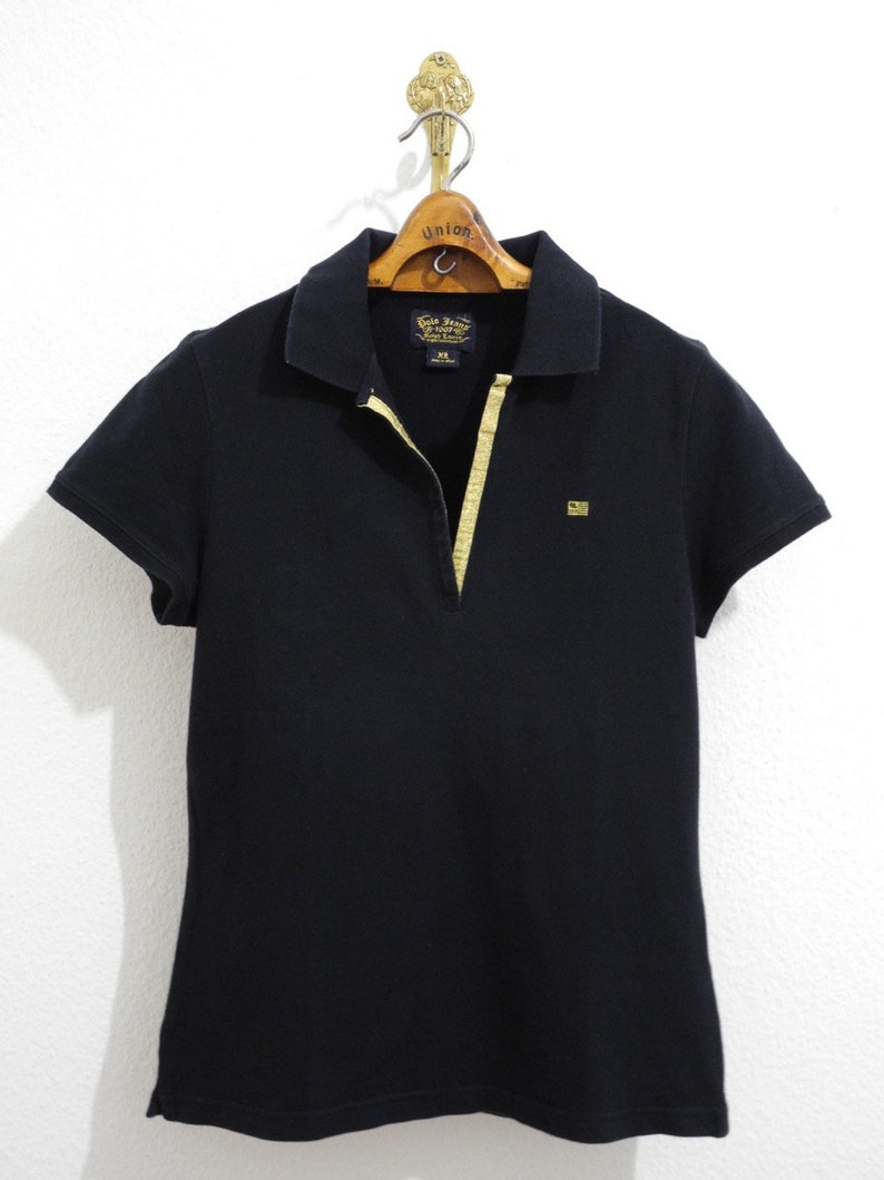 Jeans 90s Ralph Gold Lxl PreppyEtsy Polo 1967 Black Lauren FKT13clJ