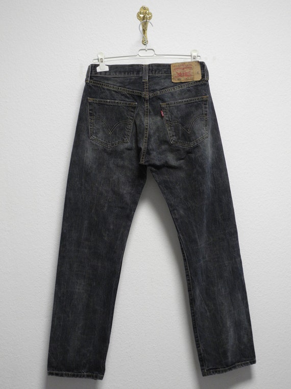 Levi's 501 Jeans 32/32 Black Washed Straight Denim