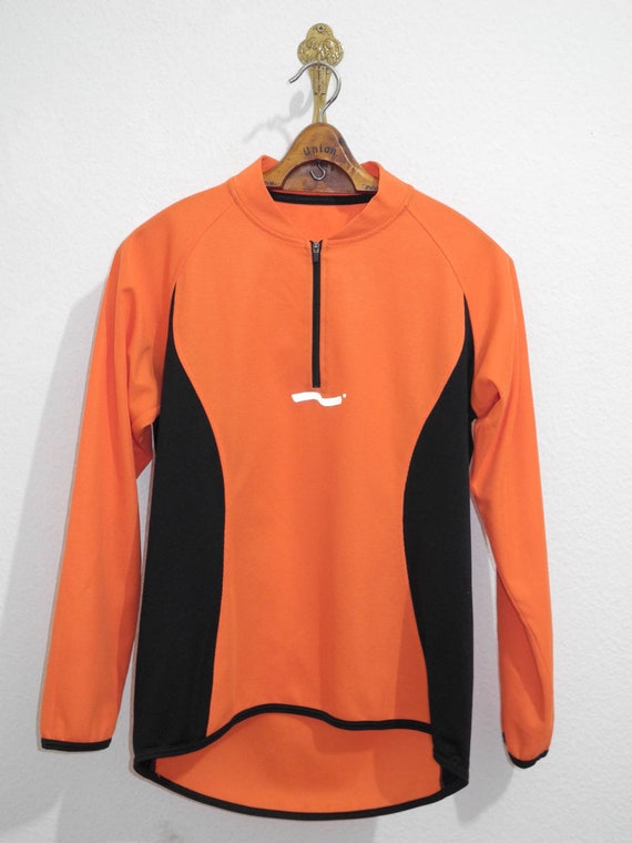 Tao Technical Wear Y2k Mockneck Zipper S M Orange Black Etsy