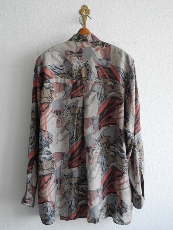 Nouvelle chemise de soie rapide M/L gris rose 90 Camo s surdimensionné Camo 90 psychédélique Hawaii Miami Vice surf planche à roulettes 88836c Nouvelle chemise de soie rapide M/L gris rose 90 Camo s surdimensionné Camo 90 psychédélique Hawaii Miami Vice surf planche à roulettes 88836c
