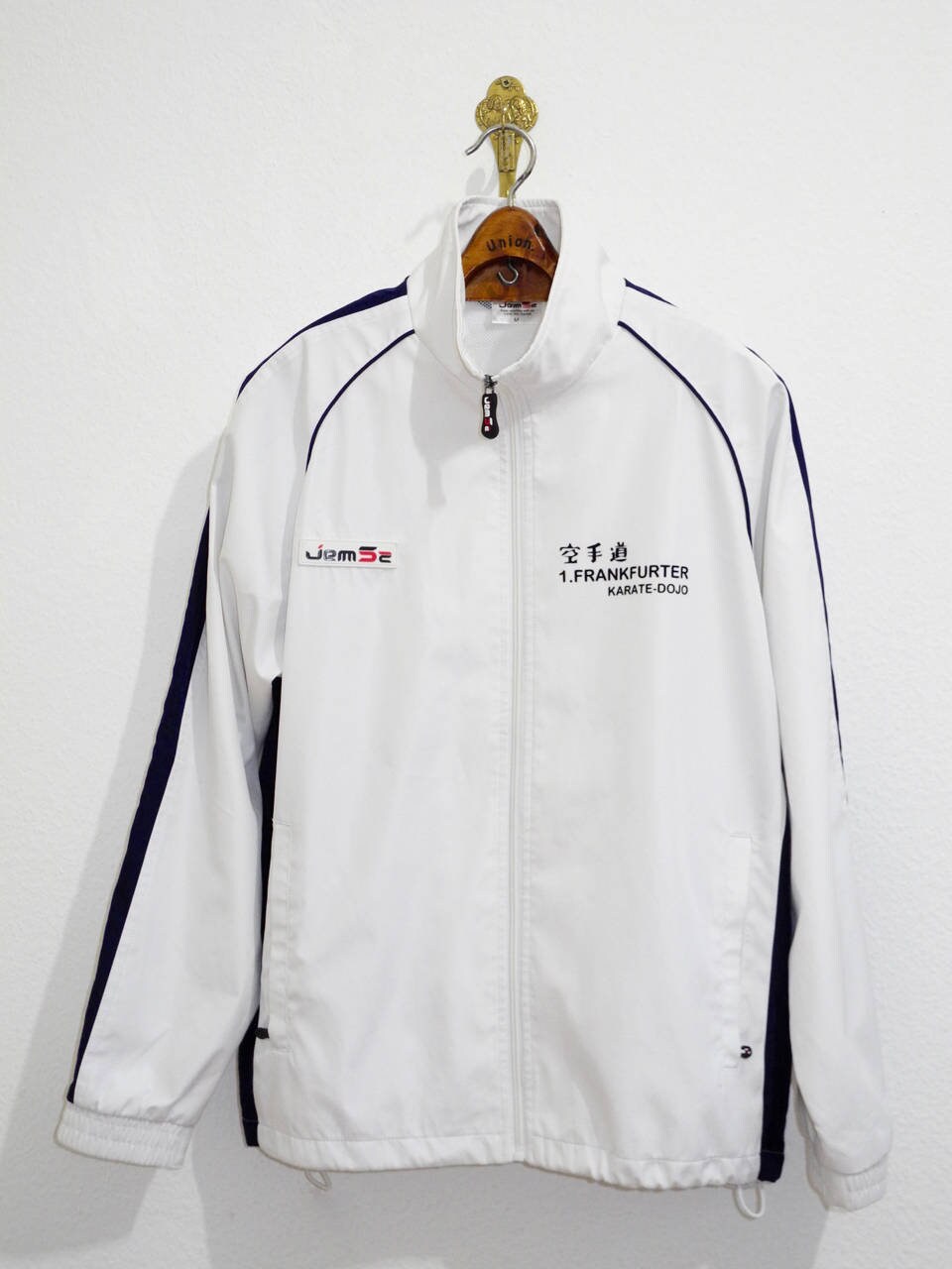 Jemse Track Jacket M L White Navy Frankfurt Karate Dojo Etsy Singapore