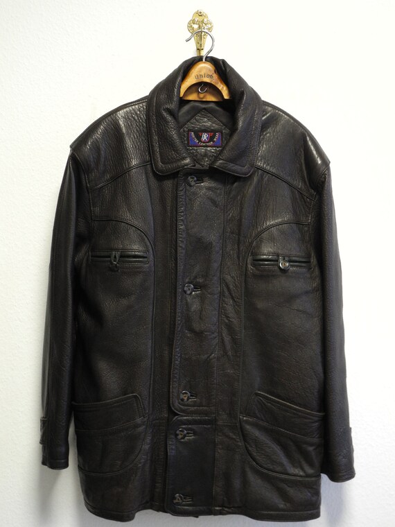 heavy leather jacket