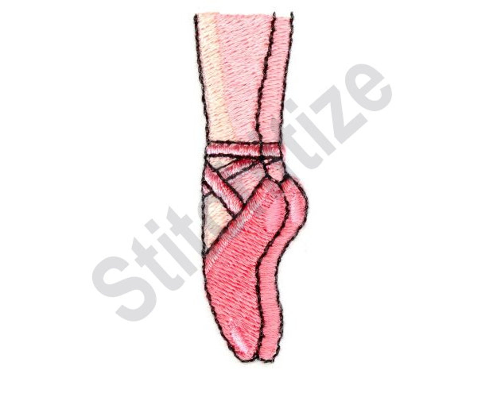 ballerina feet - machine embroidery design, ballet slippers, toe shoes, ballerina