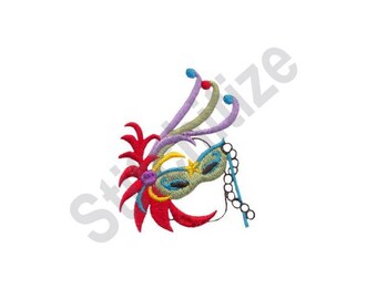 Mardi Gras Mask - Machine Embroidery Design