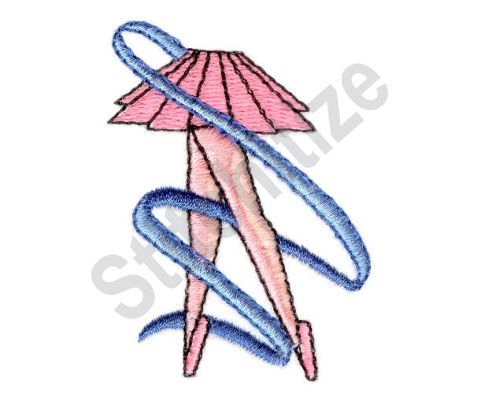 ballet - machine embroidery design