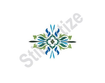 Flower Flourish - Machine Embroidery Design, Floral